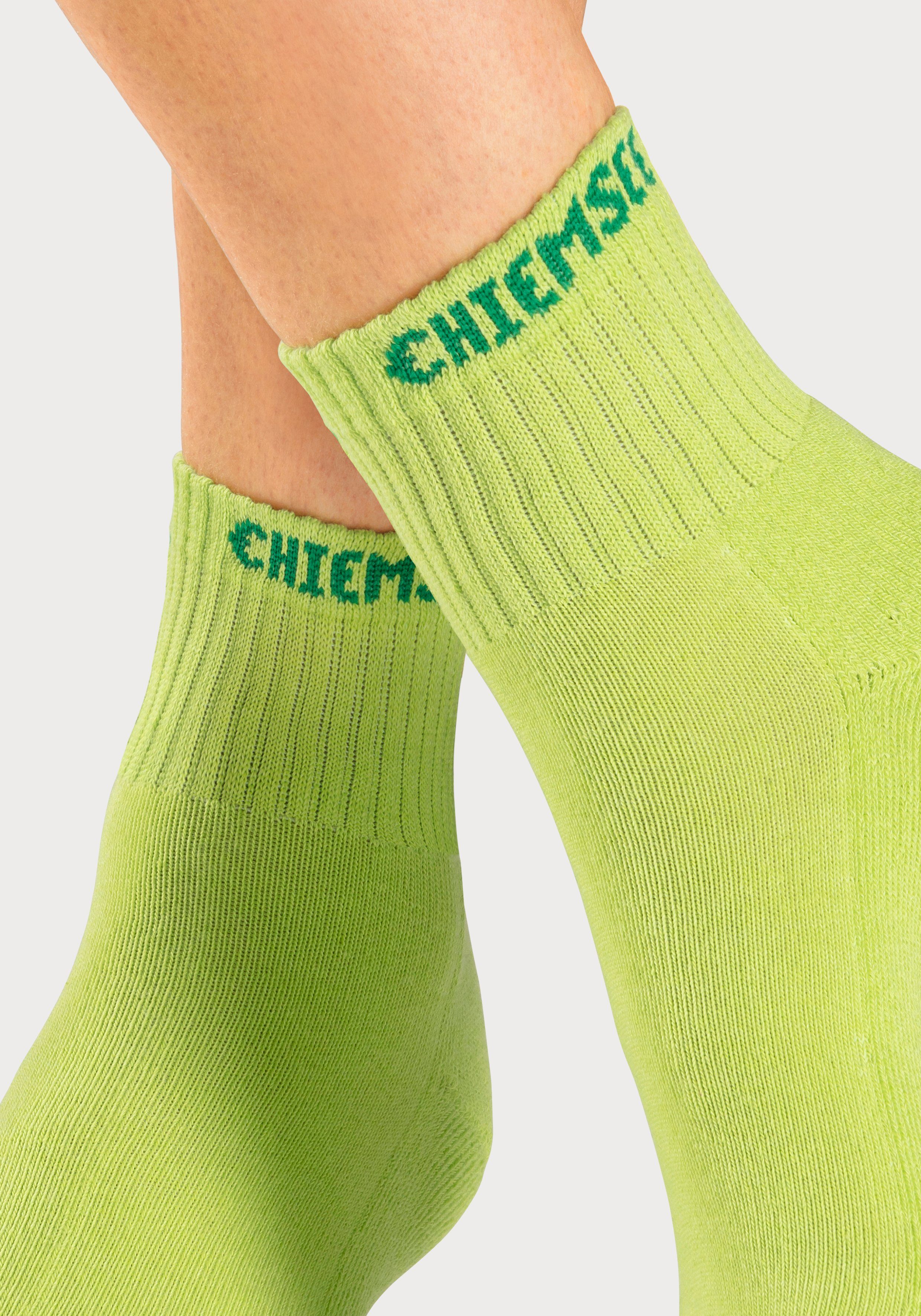 Chiemsee Kurzsocken (Set, 6-Paar) mit eingestricktem Markennamen