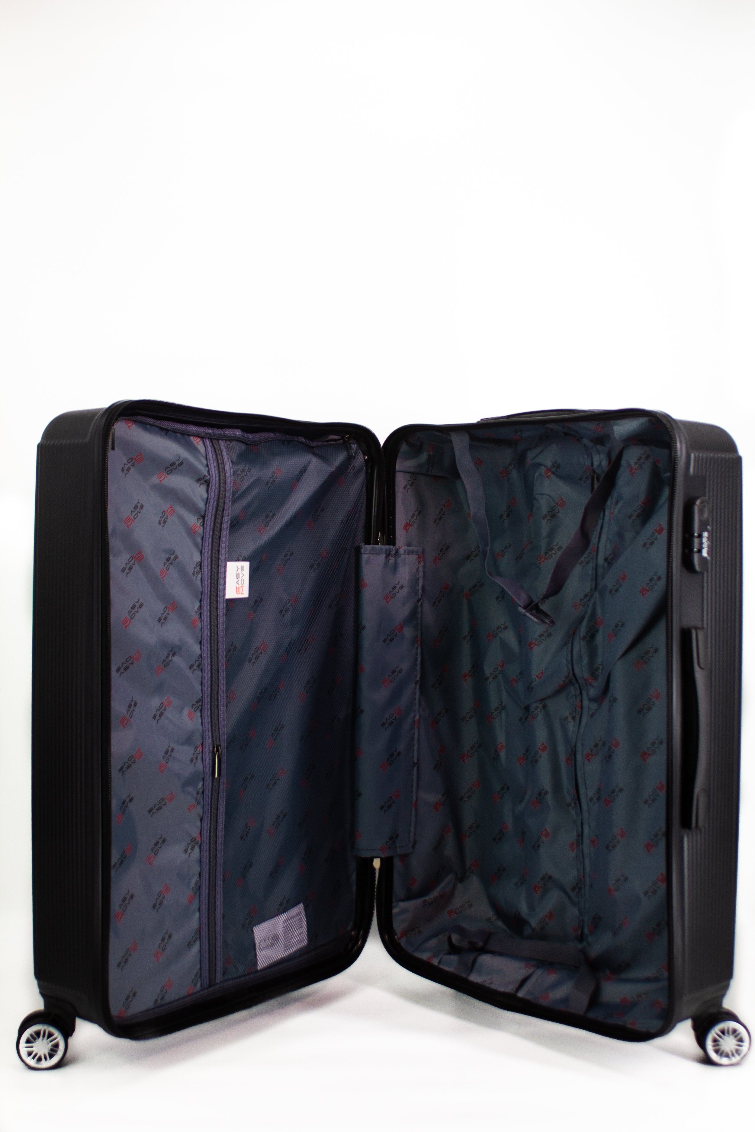 Easy Move Hartschalen-Trolley Ginevra 55,Reisekoffer Hartschalen-Koffer,360° Doppelrollen, 100% ABS, IATA Konform