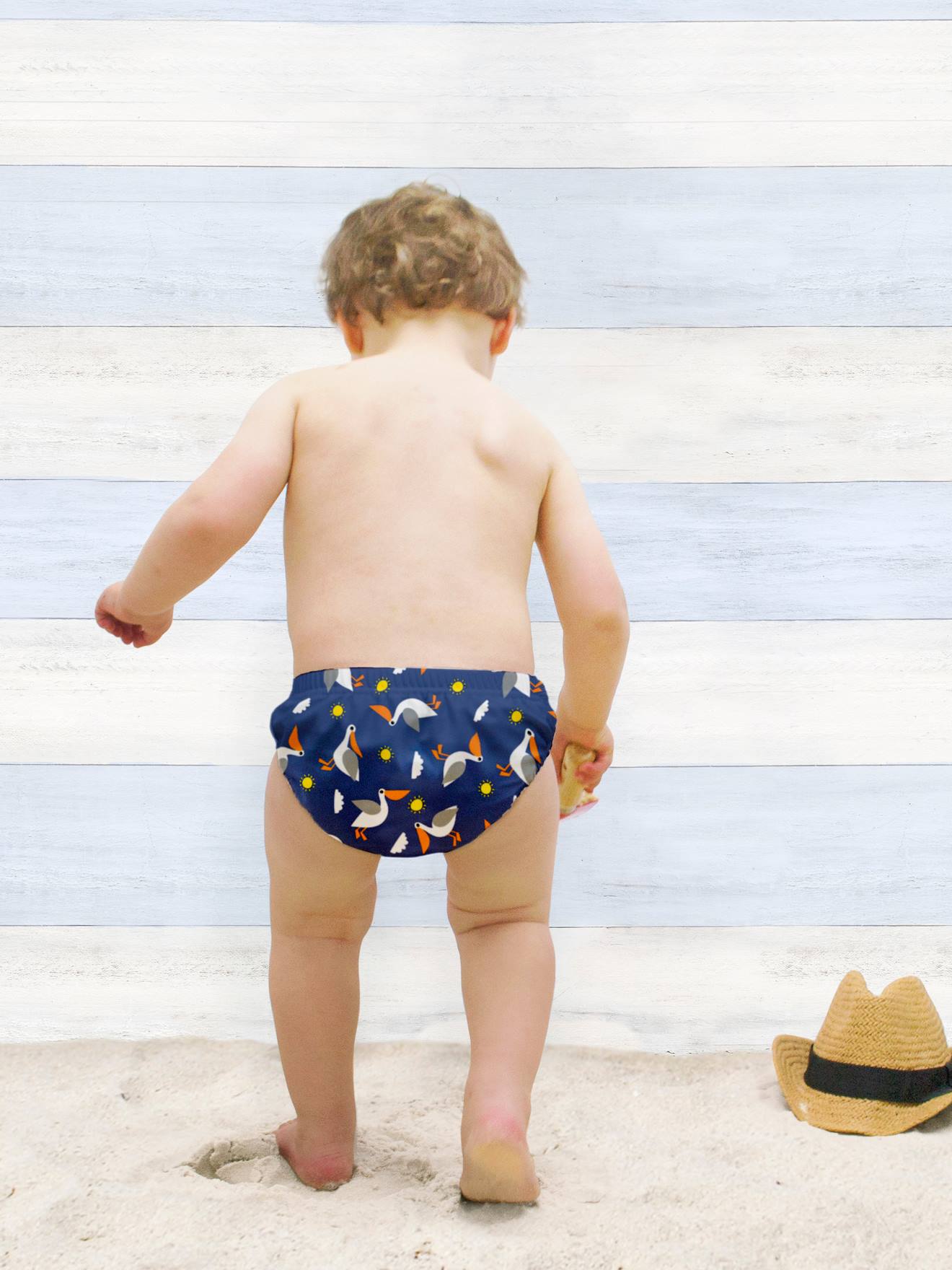 Couche de bain lavable 2 ans+ BAMBINO MIO ananas festif