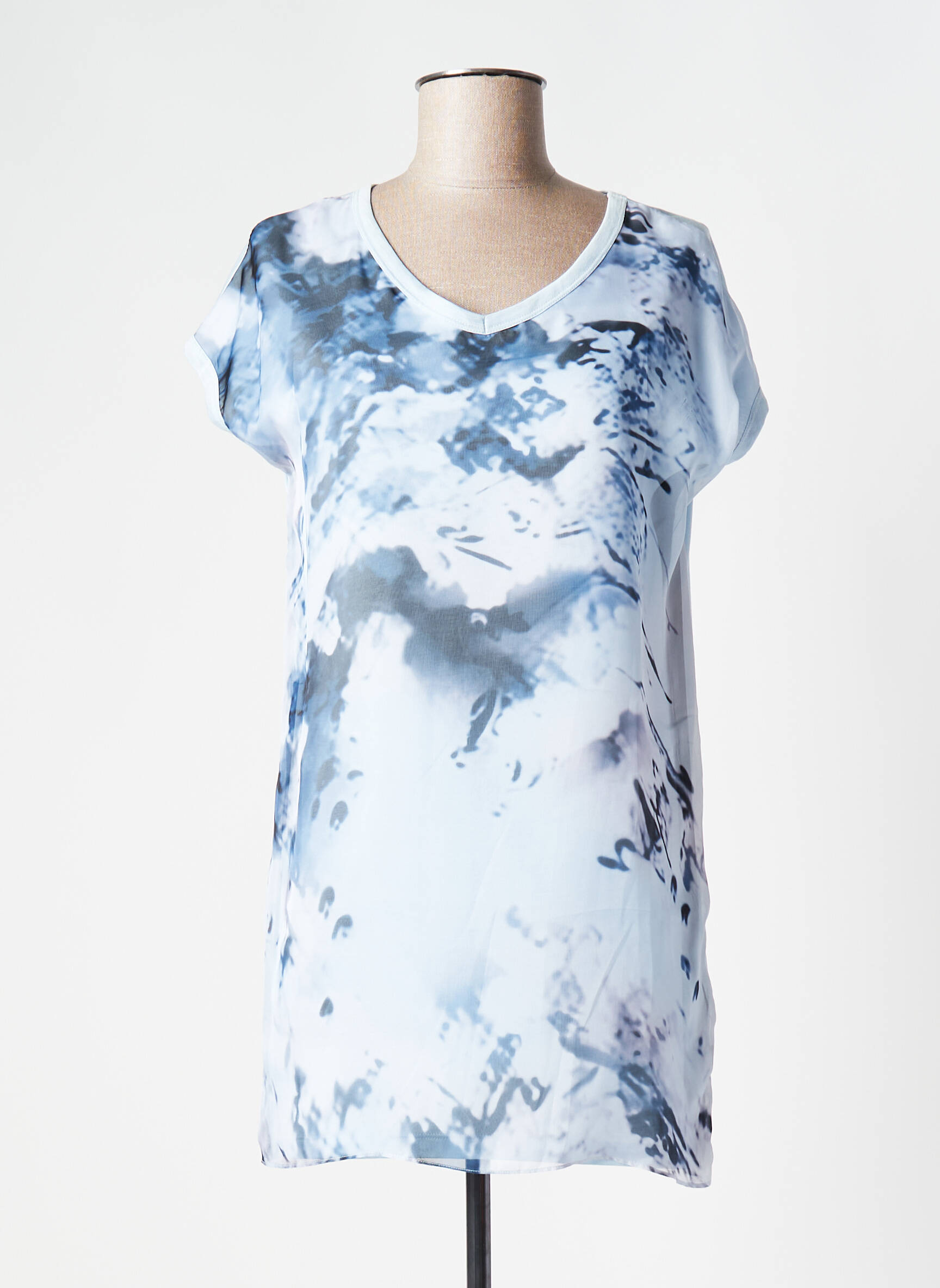 Cop Copine Tuniquemanchecourte Femme couleur bleu