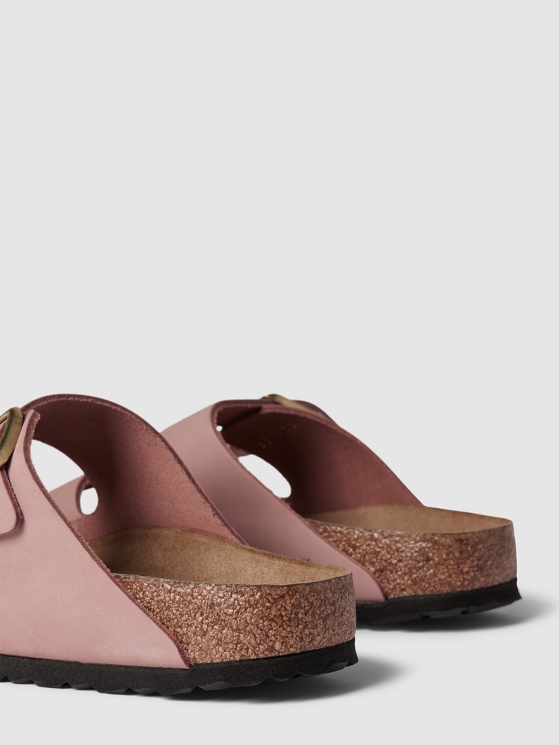 Sandalen mit Dornschließe Modell 'Arizona' in altrosa
