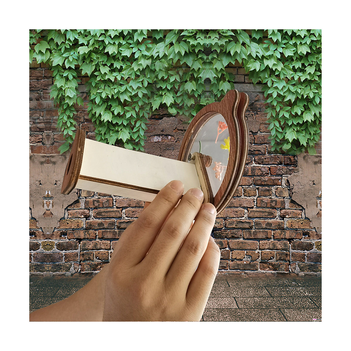 DIY Kaleidoskop Holz Spielzeug Mitgebsel für Kinder