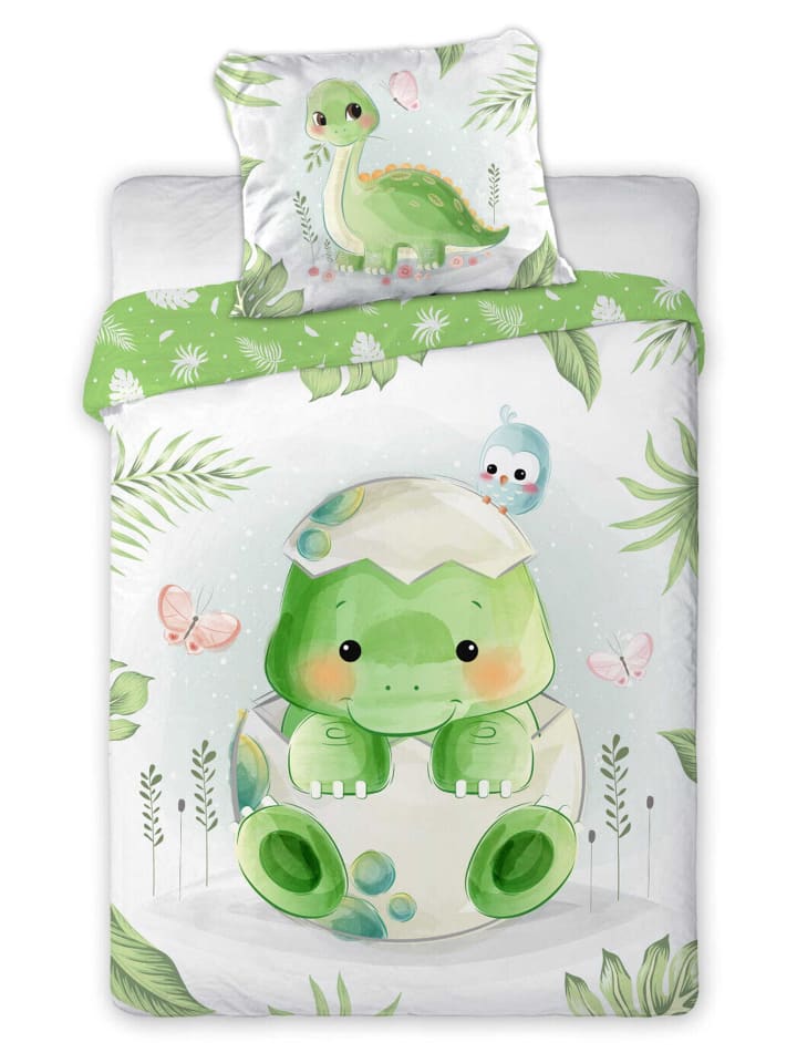 Faro Tekstylia Bettwäsche Cuddles in grün günstig kaufen onesize