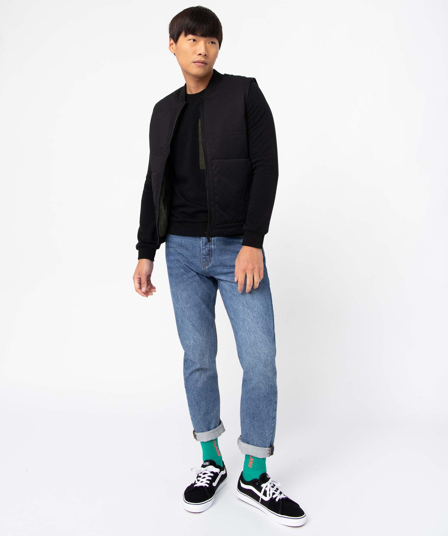 Sweat femme avec poche poitrine XXL noir | GEMO