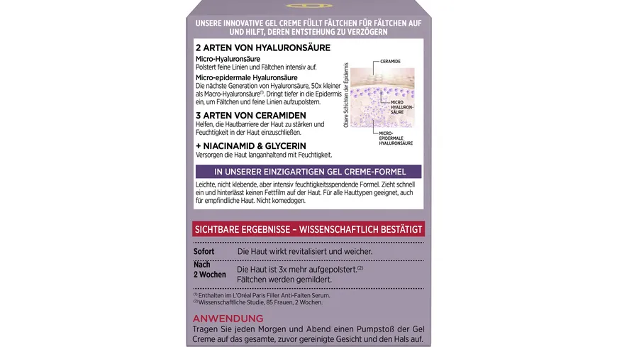 L'Oréal Revitalift Filler Anti-Ageing Creme 50 ml