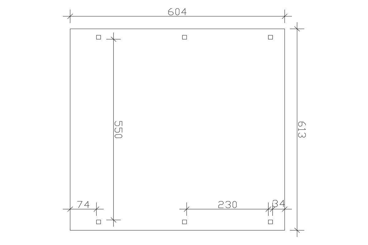 Skanholz Doppelcarport Emsland, BxT: 613x604 cm, 223 cm Einfahrtshöhe