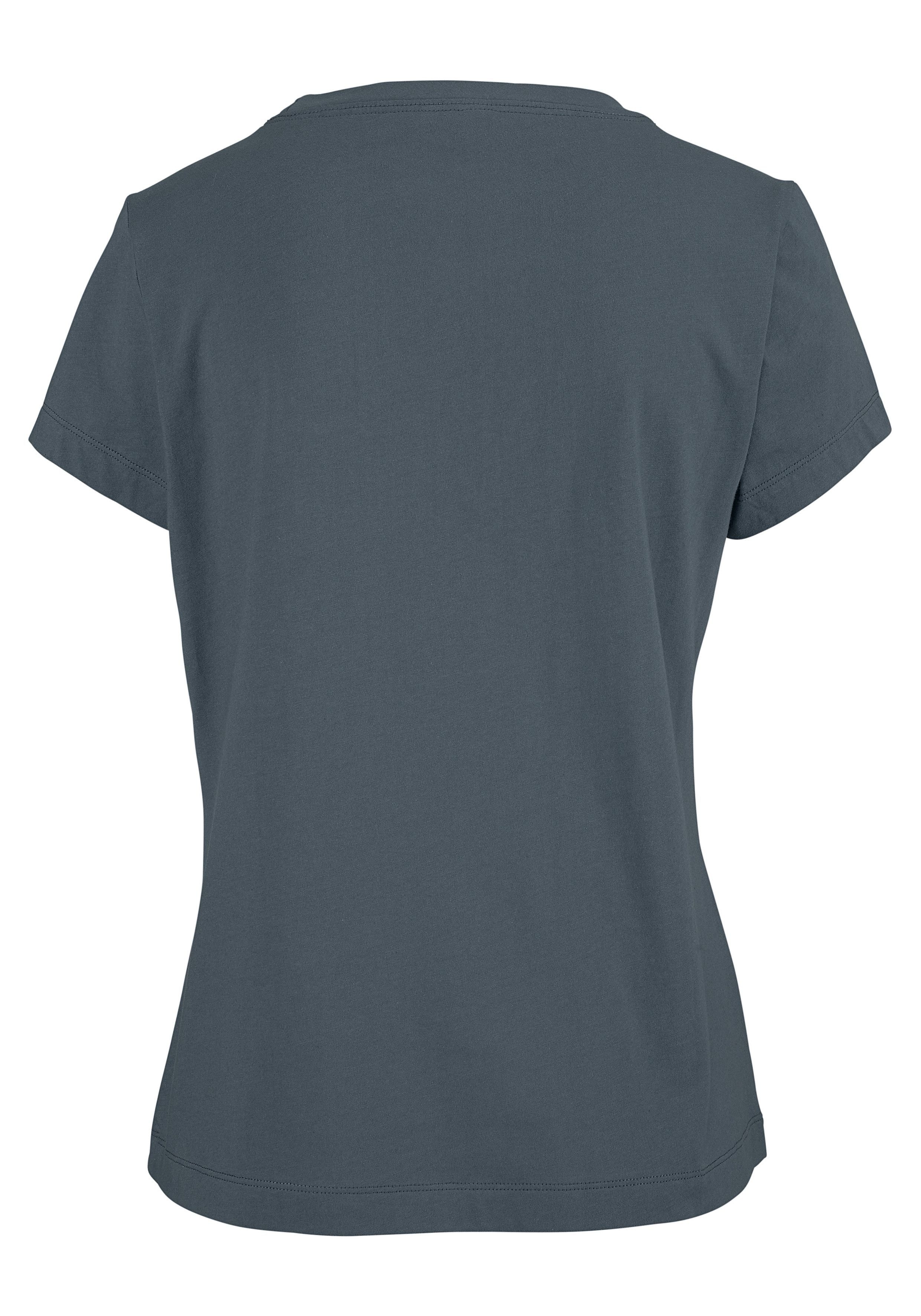 Buffalo Shorty (2 tlg., 1 Stück) mit gemusterter Shorts und softem Basic T-Shirt