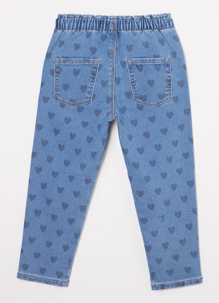 Benetton egyenes szárú farmer mintával