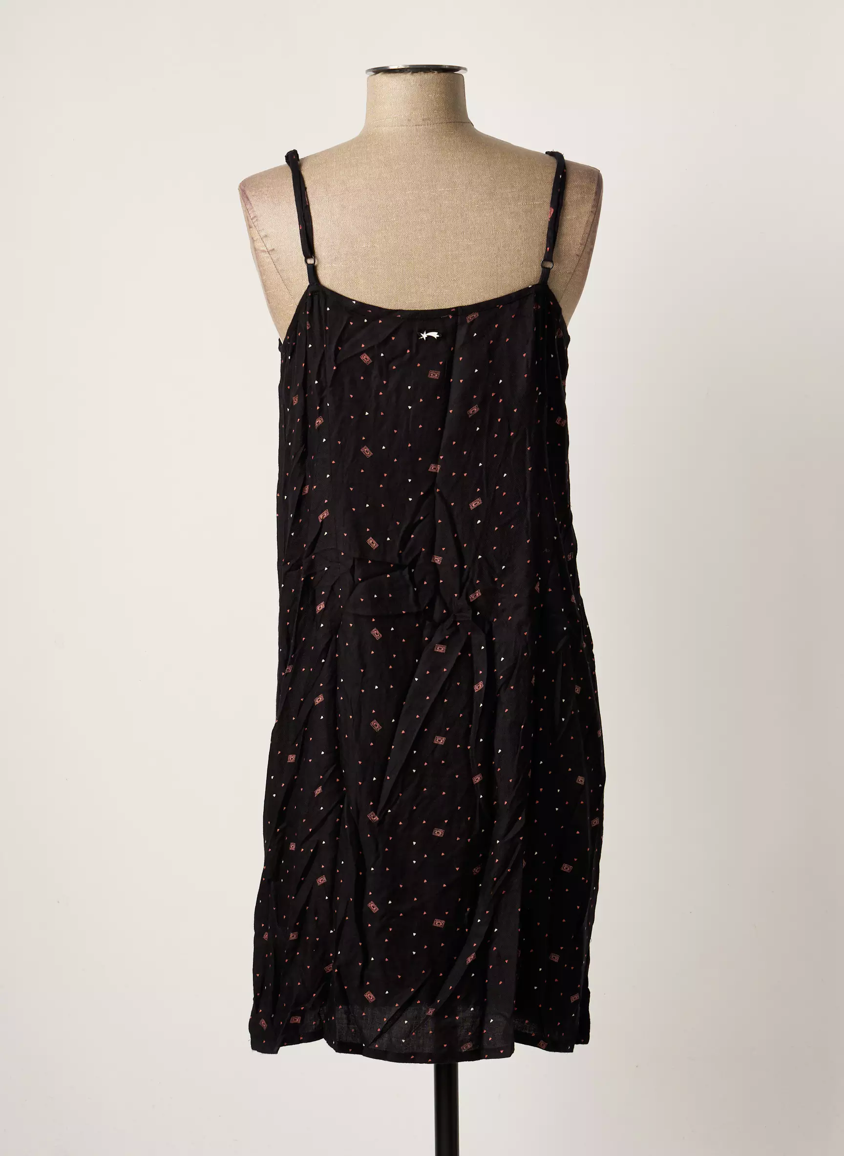 Bonobo Jeans Robes Mi Longues Femme couleur noir