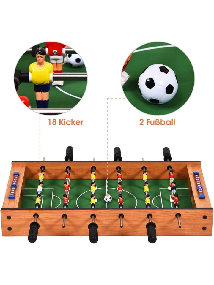 COSTWAY Mini Tischkicker in Grün günstig kaufen 70 x 35 cm