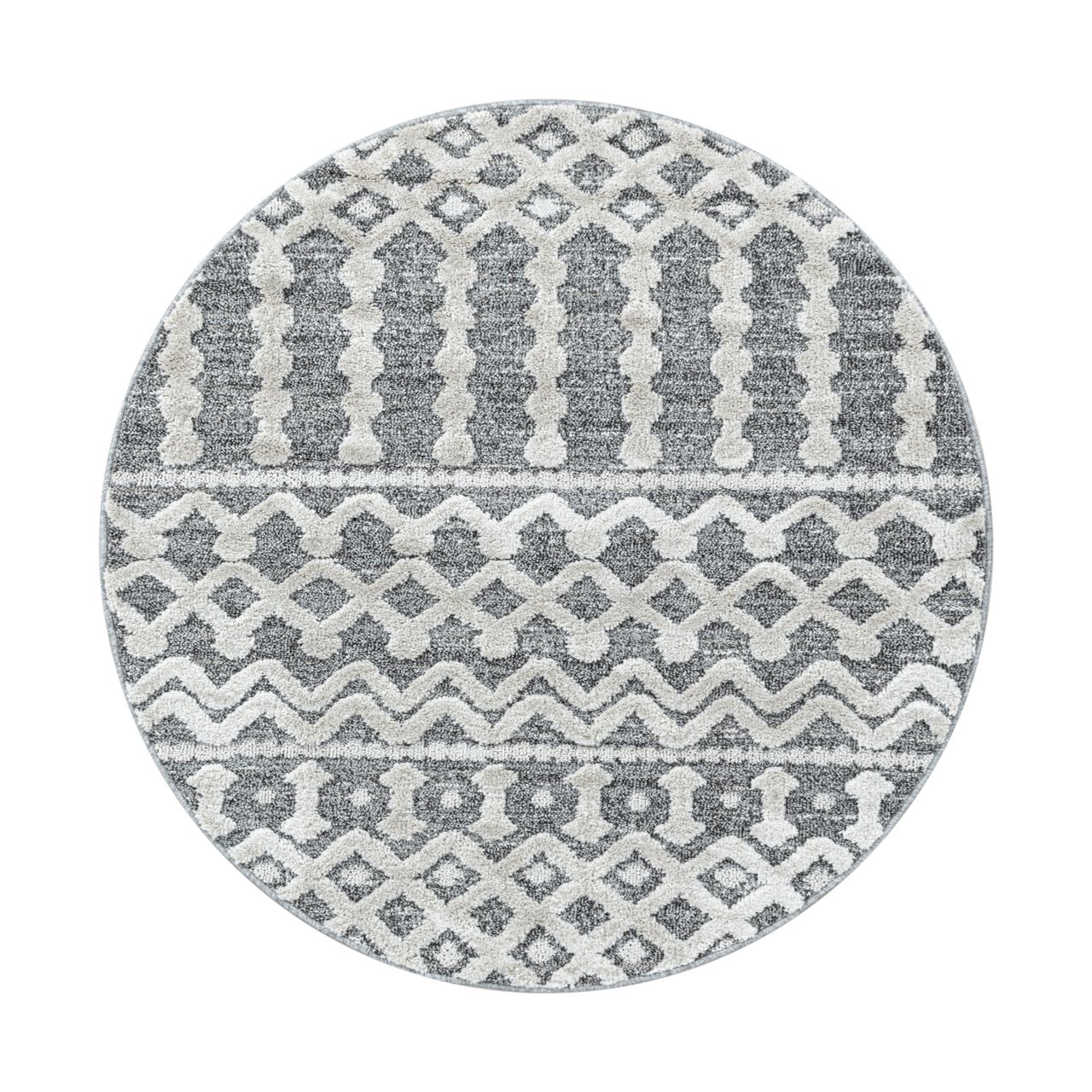 Ayyildiz Teppich, PISA 4710, GREY, 160 x 160 cm