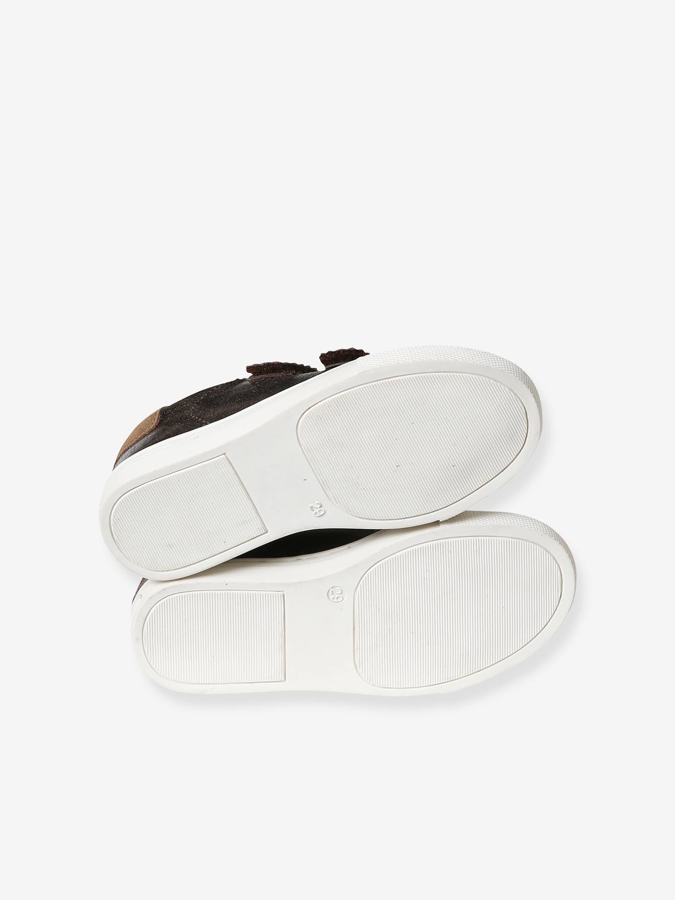 Vertbaudet Mädchen Sneakers mit Klettverschluss, Anziehtrick - bronze