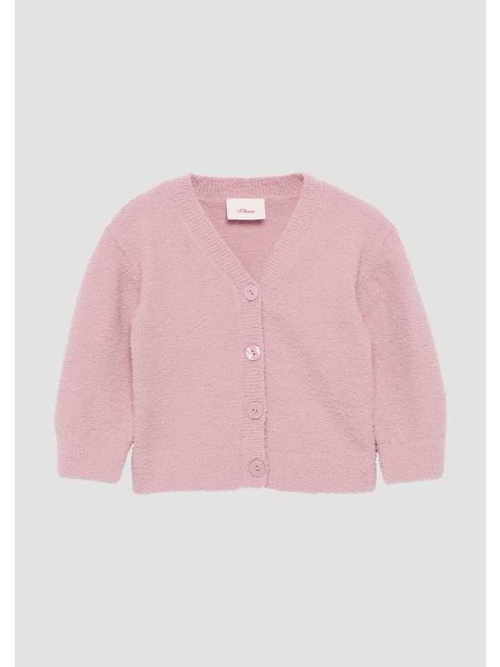 s.Oliver Strickjacke langarm in Pink günstig kaufen