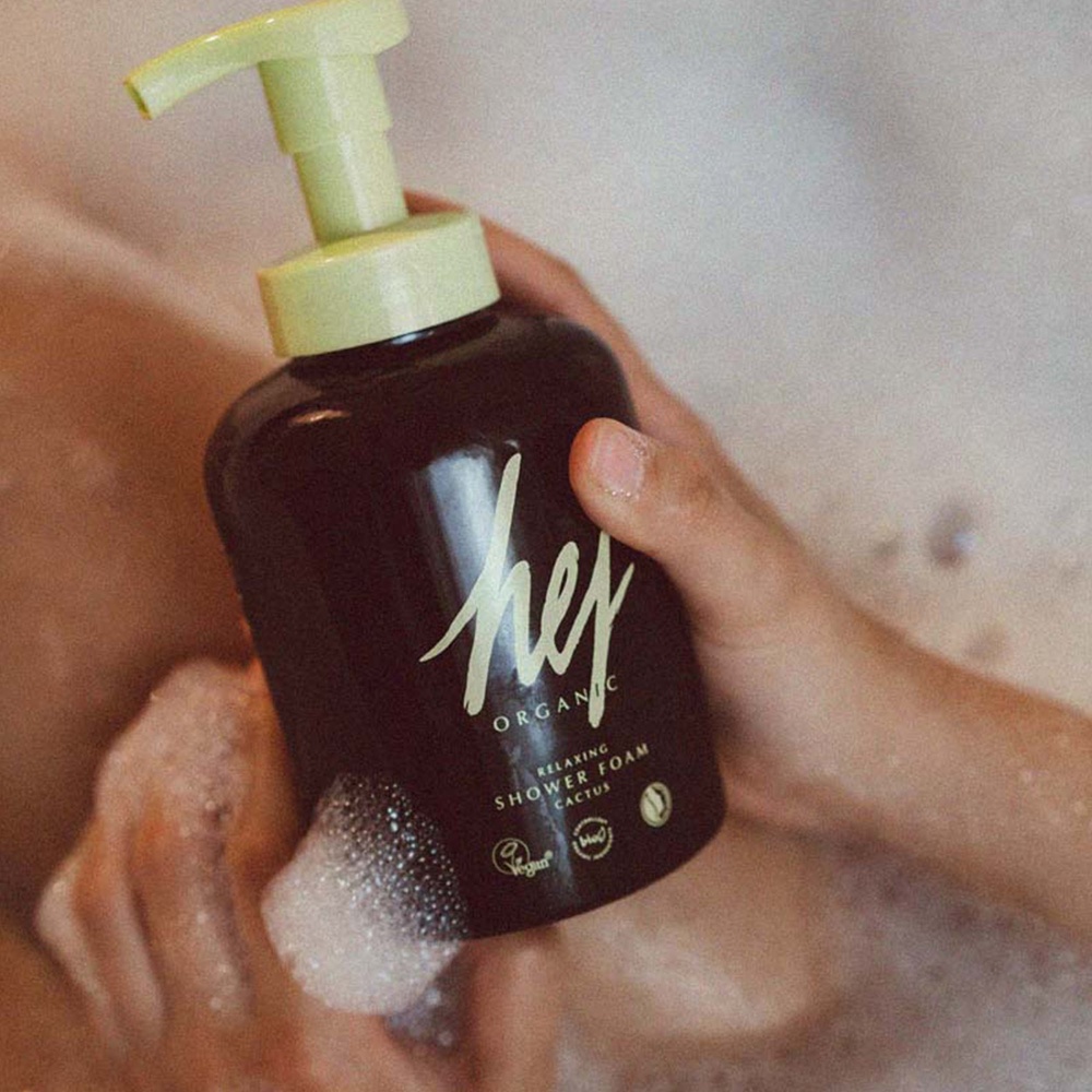 hej organic RELAXING SHOWER FOAM Mousse douche
