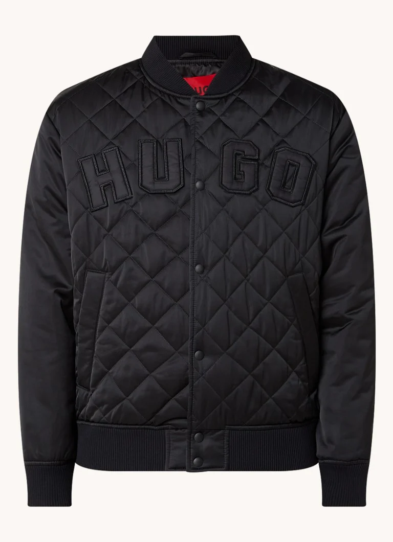 Jachetă bomber matlasată HUGO BOSS cu buzunare laterale și logo