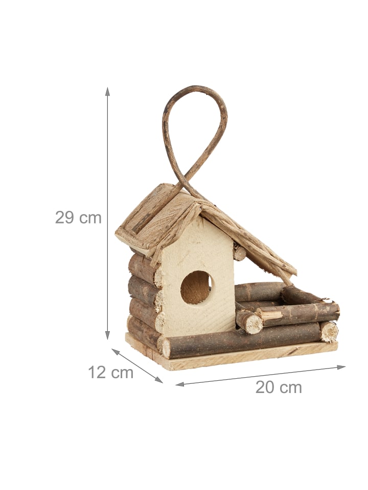 relaxdays Vogelhaus Deko in Natur günstig kaufen onesize