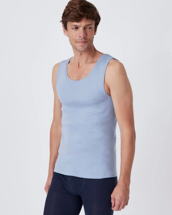 Lot de 2 débardeurs Essential pur coton peigné