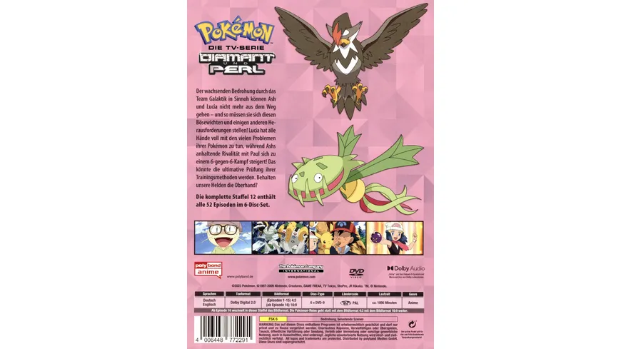 Pokémon - Die TV-Serie: Diamant und Perl - Staffel 12  [6 DVDs]