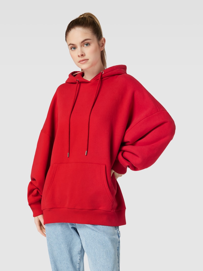 Hoodie mit Känguru-Tasche in dunkelrot