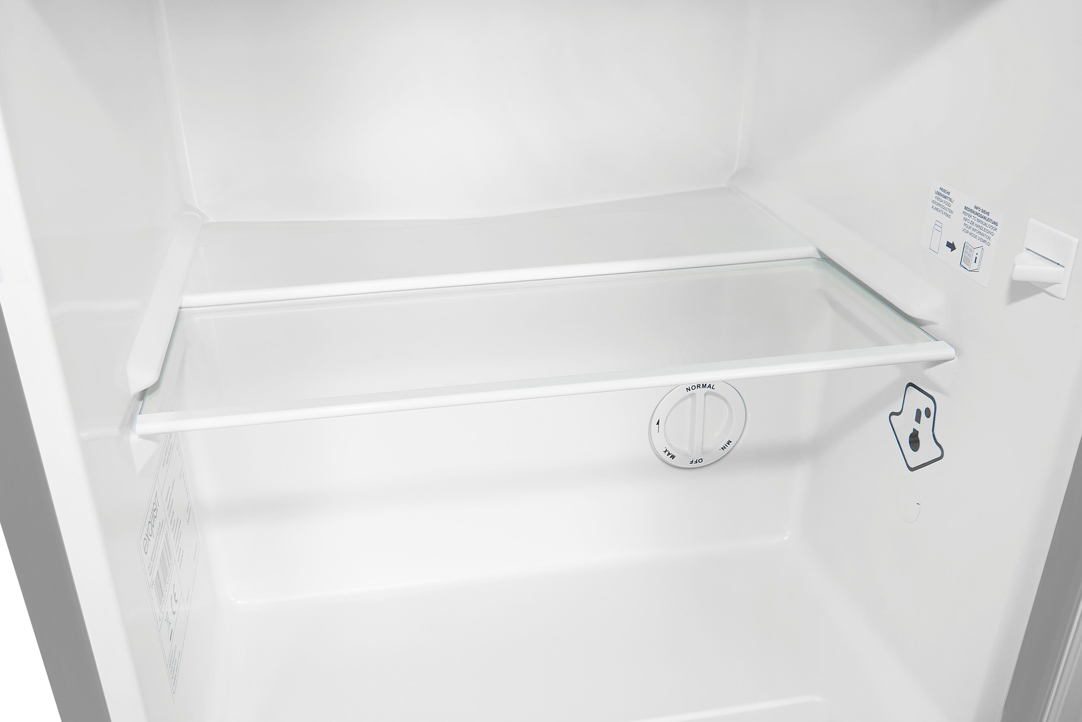 exquisit Kühlschrank KB05-V-151F grau, 51 cm hoch, 45 cm breit