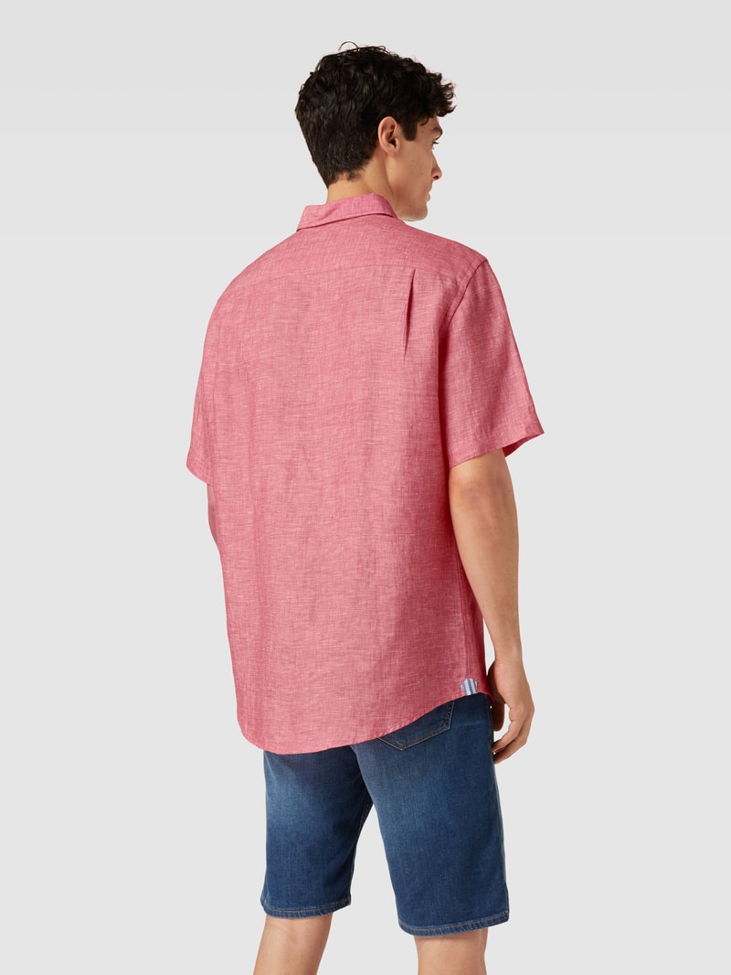 Freizeithemd mit Button-Down-Kragen in rot