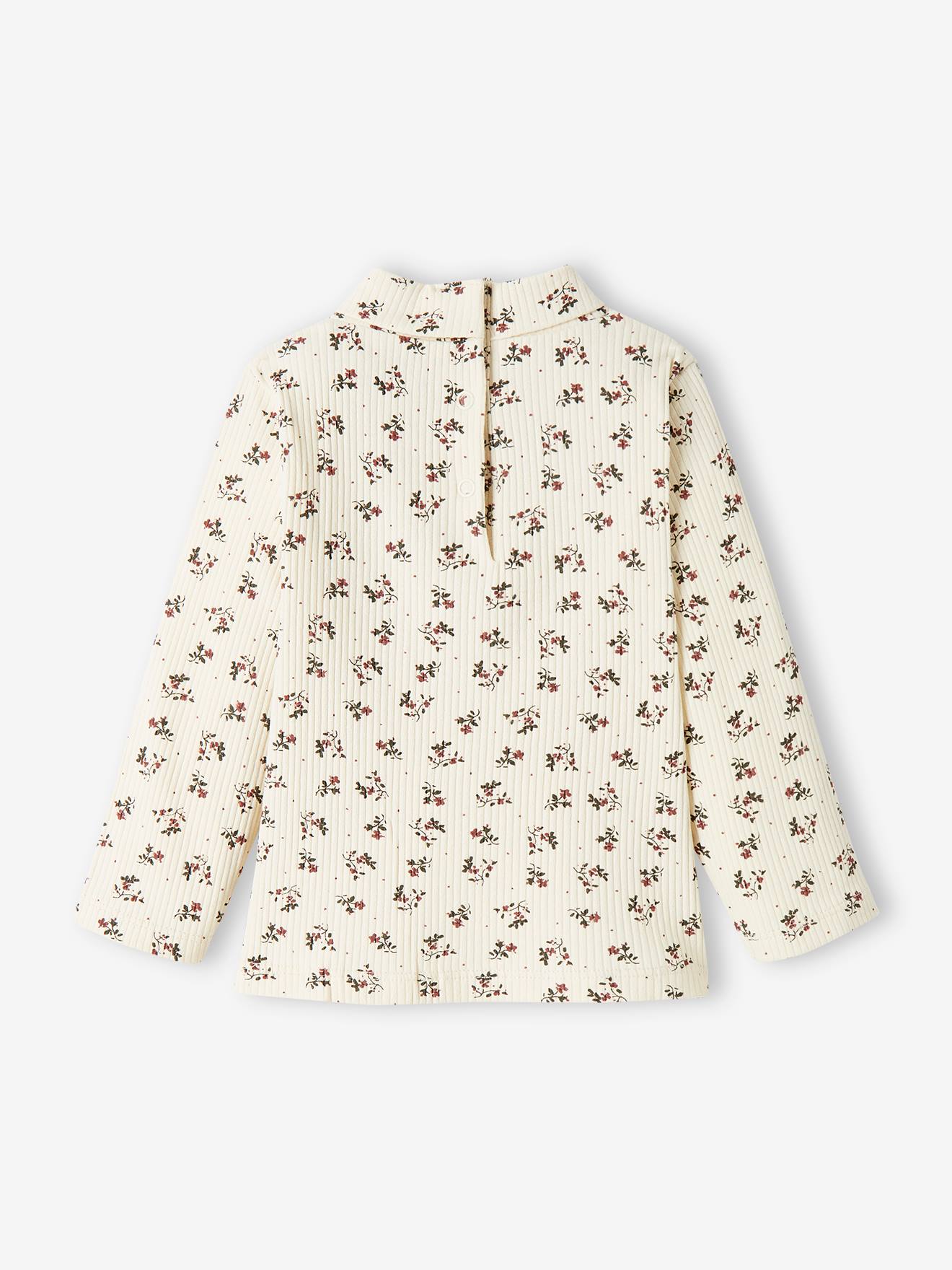 Vertbaudet Baby Rollkragenshirt, Feinripp - hellrosa