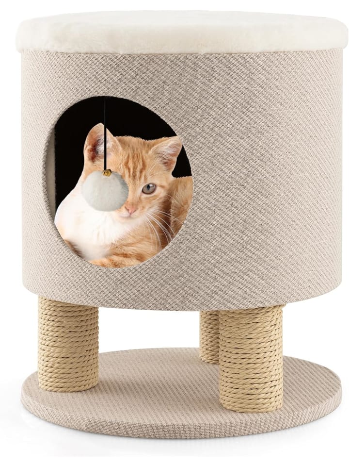 COSTWAY Katzenhocker 20x19cm in Beige günstig kaufen 47 cm