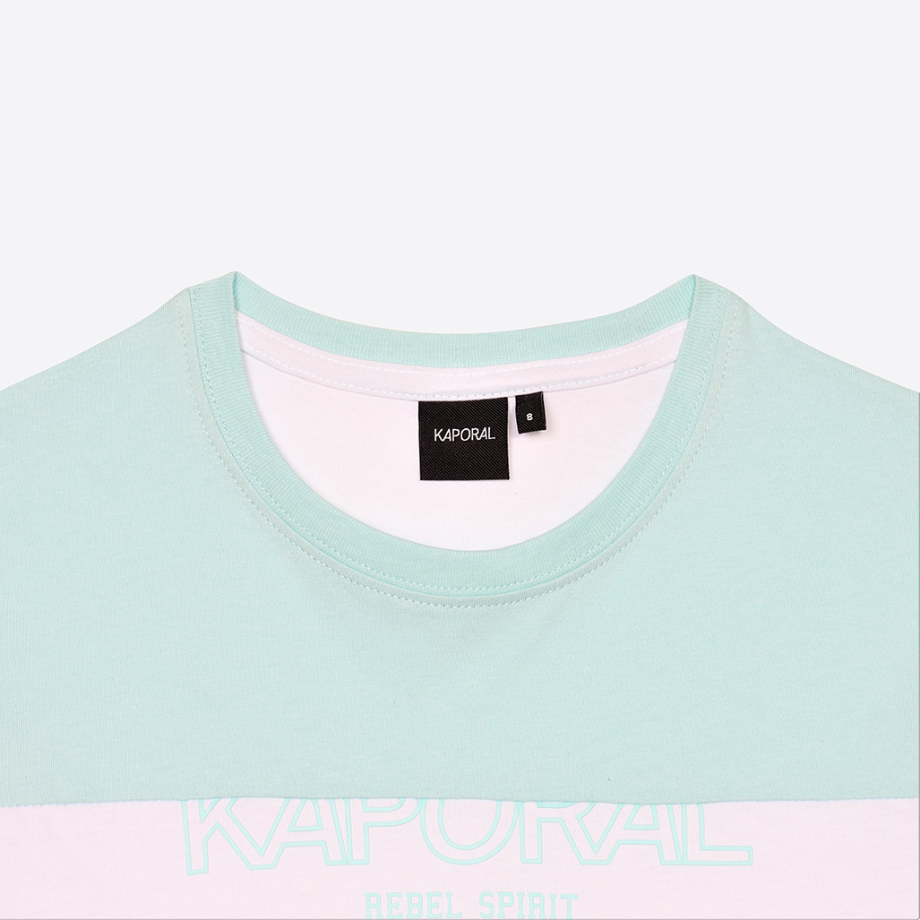 PARIE  T-shirt bleu et blanc 100% coton garçon