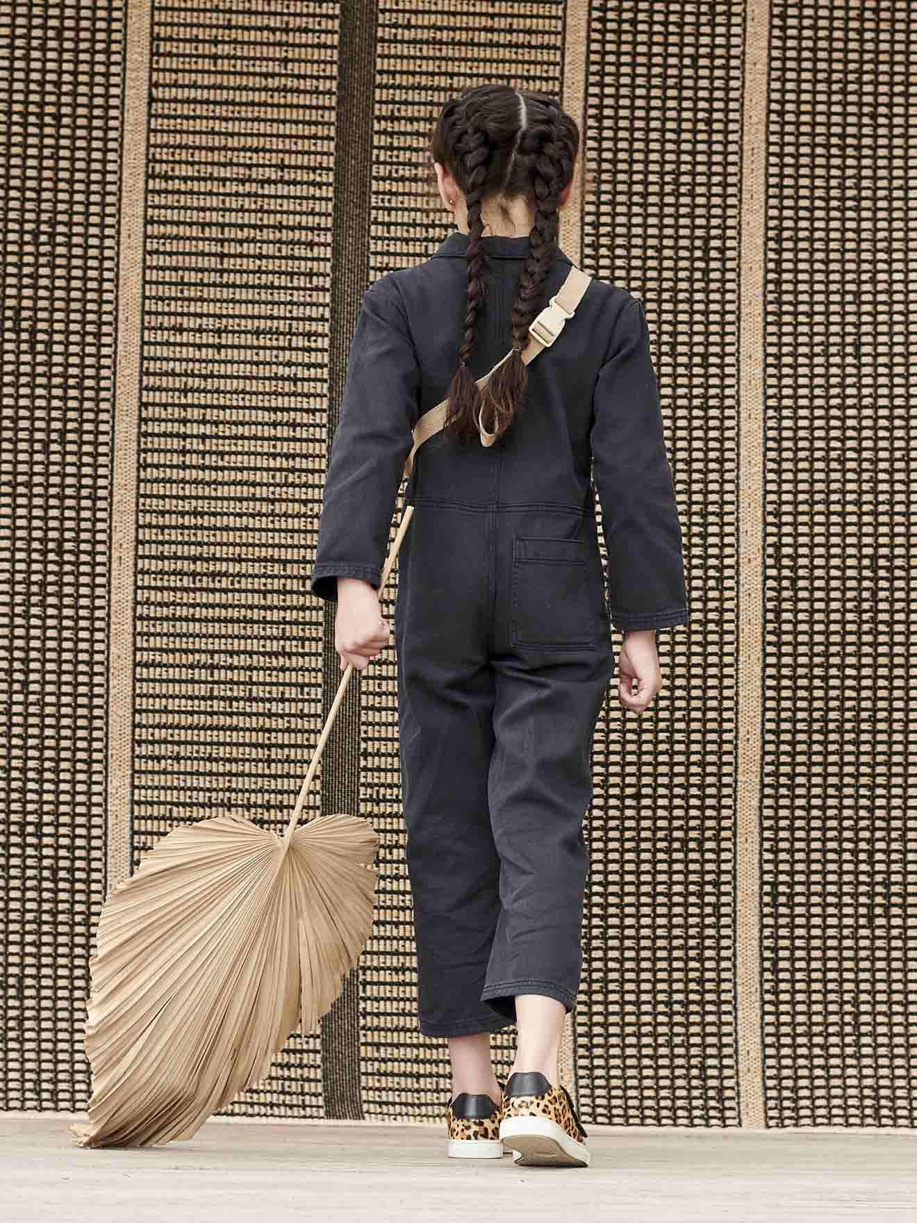Vertbaudet Mädchen Jumpsuit im Worker-Style - anthrazit
