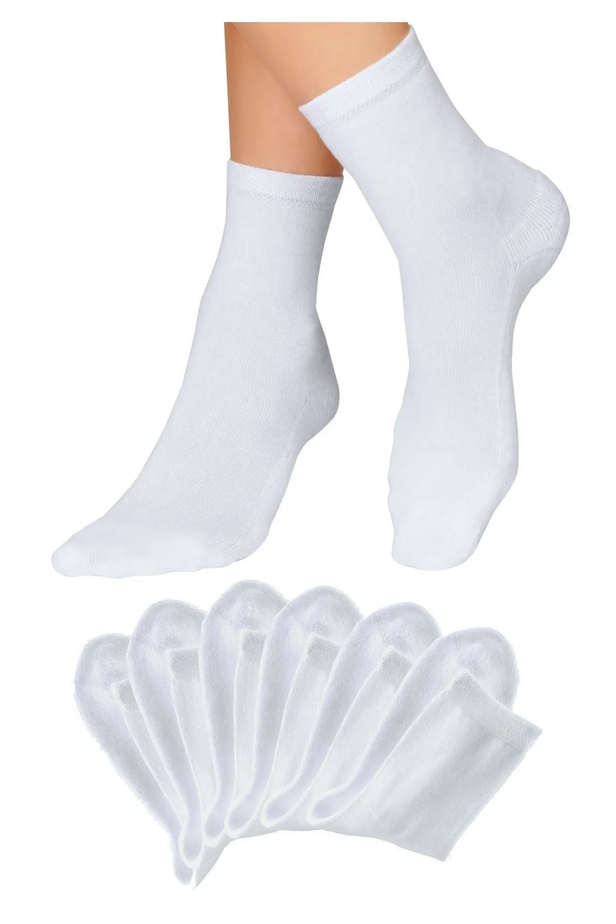 HIS  Socken - Weiß - Unifarben