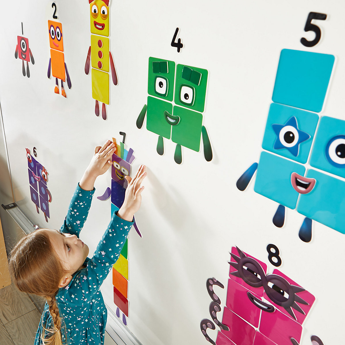 Numberblocks Wiederverwendbare Klammern