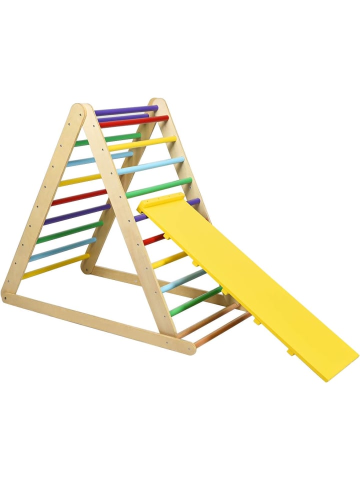 COSTWAY 2-in-1 Kletterdreieck in Bunt günstig kaufen 70x120 cm