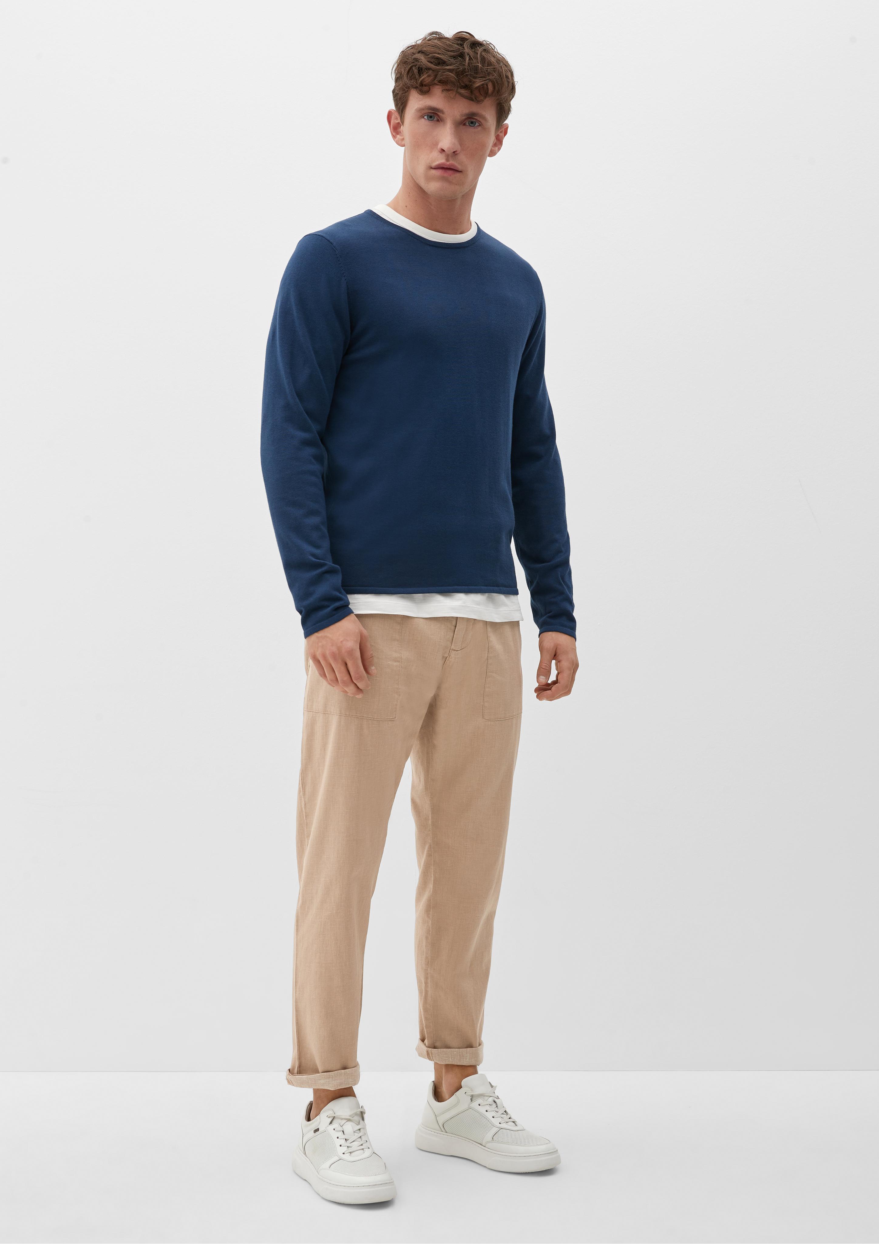 Relaxed: Hose aus Leinenmix  2128967-8411