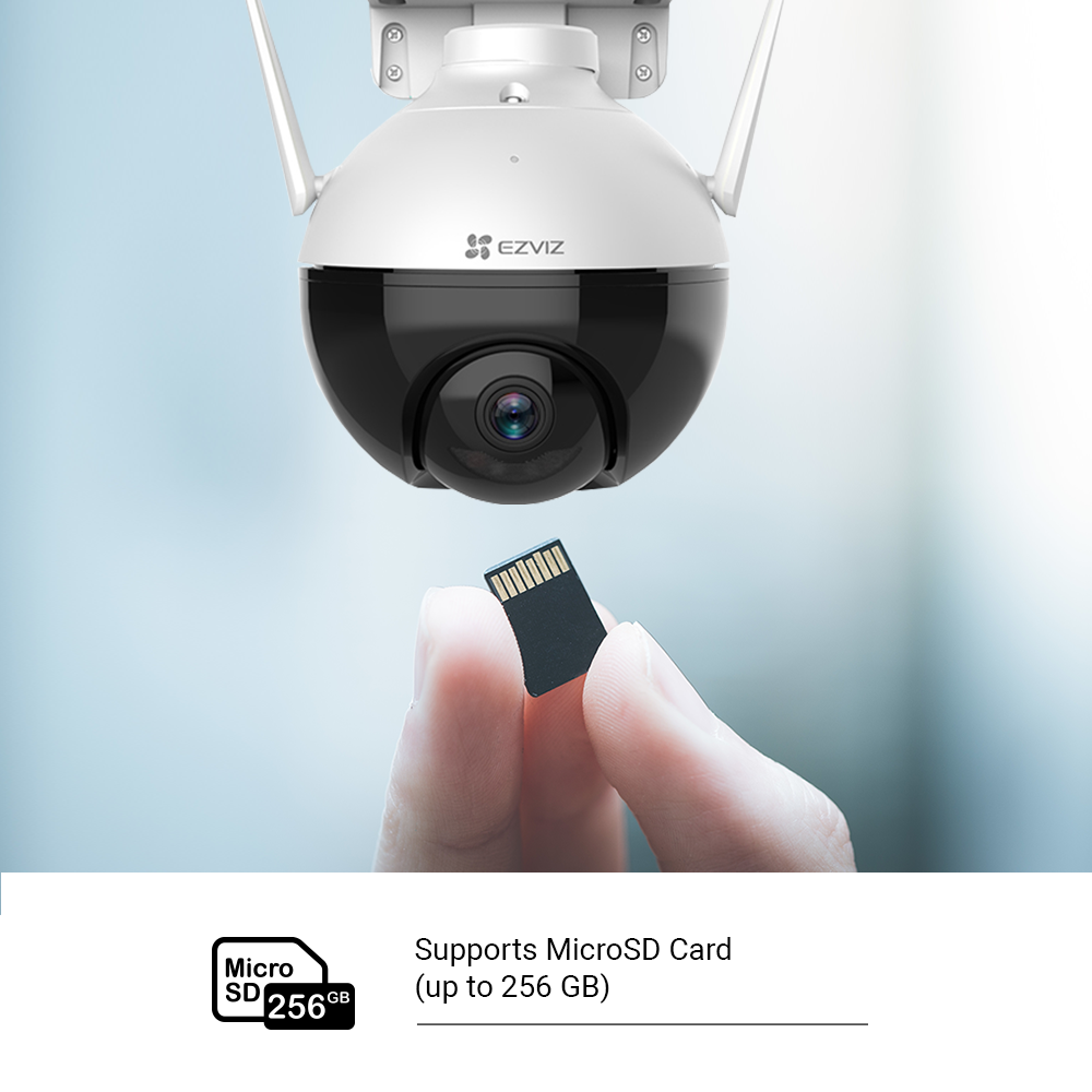 EZVIZ C8C Outdoor Kamera, Motorisierte Schwenk- / Neige-Funktion für 360 -Grad Abdeckung, Active Defense