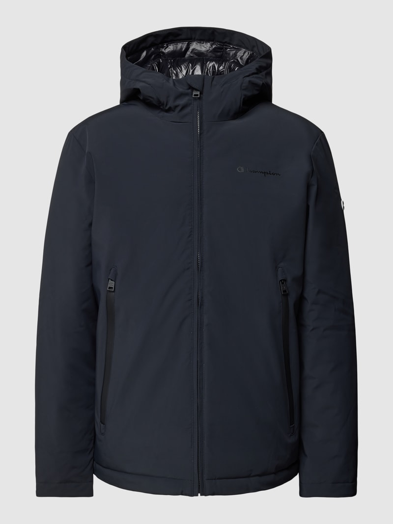 Jacke mit Label-Details in schwarz