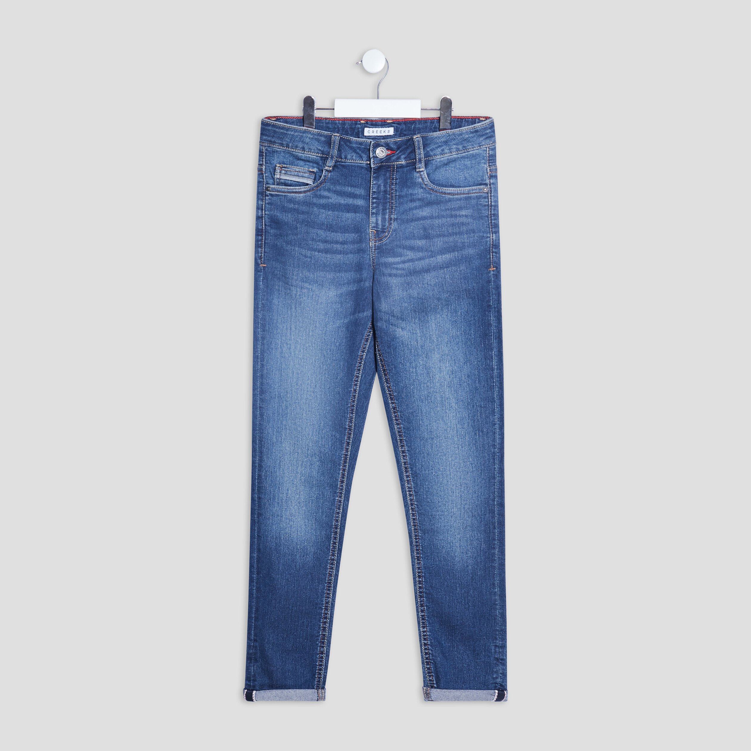 Jeans slim stretch Creeks denim double stone homme | La Halle