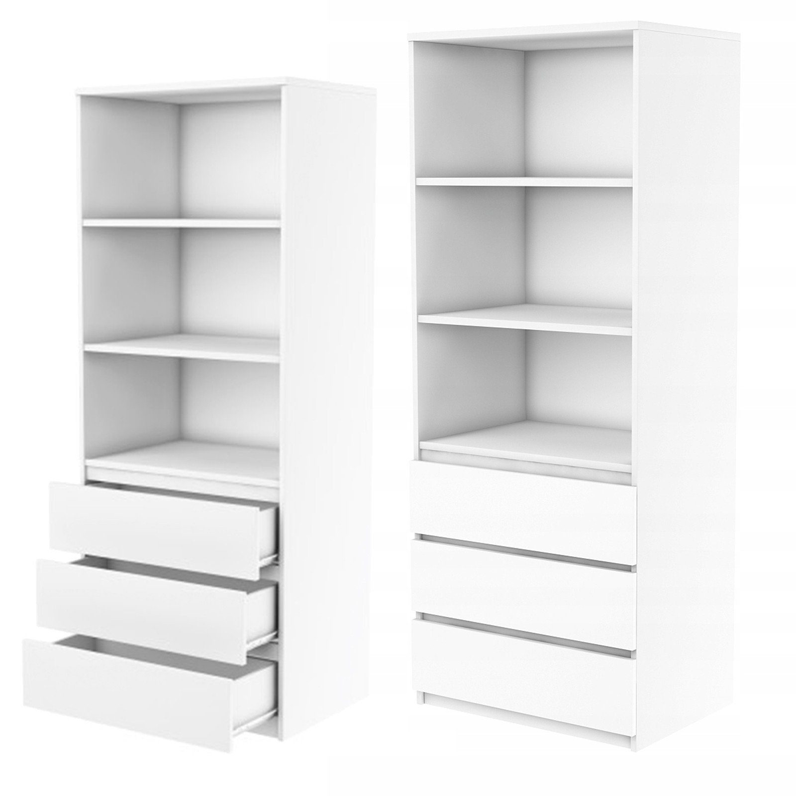 pressiode Bücherregal Kleiderschrank Mehrzweckschrank Regal 180cm weiß