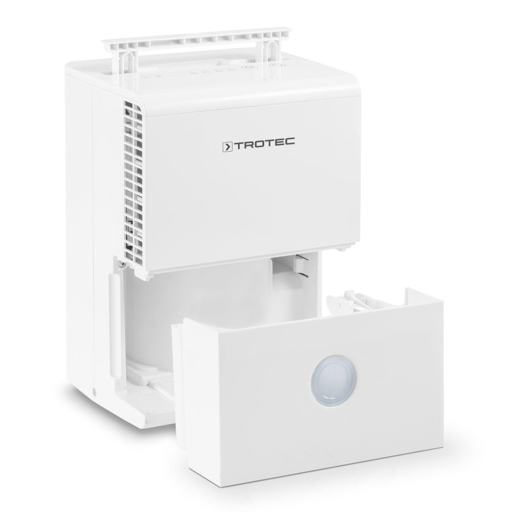 TROTEC Luftentfeuchter TTK 28 E, für 37 m³ Räume, Entfeuchtung 10,00 l/Tag, Tank 2,00 l, Hygrostatgesteuerte Entfeuchtungsautomatik