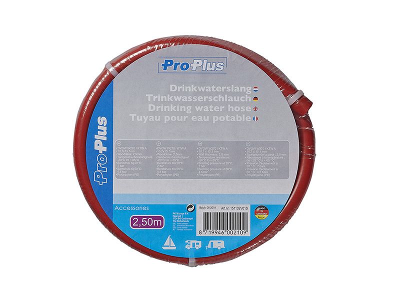 ProPlus rot Warmwasserschlauch