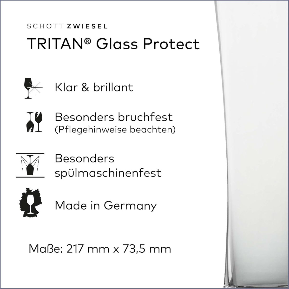 Zwiesel 4er Set Weizenbierglas Beer Basic