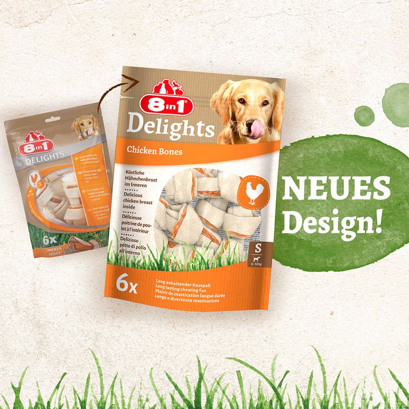 8in1 Delights Kauknochen Huhn
