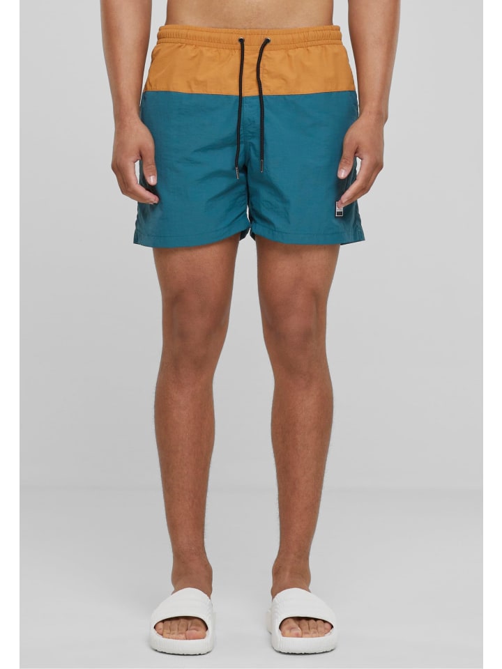 Urban Classics Urban Classics Badeshorts in teal/toffee günstig kaufen