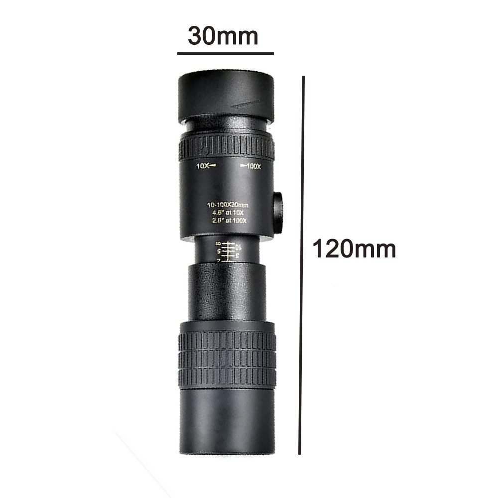 FeelGlad Teleskop Zoom Monokular Teleskop Erwachsene Prisma Dual Fokus Fernrohr Kompakt