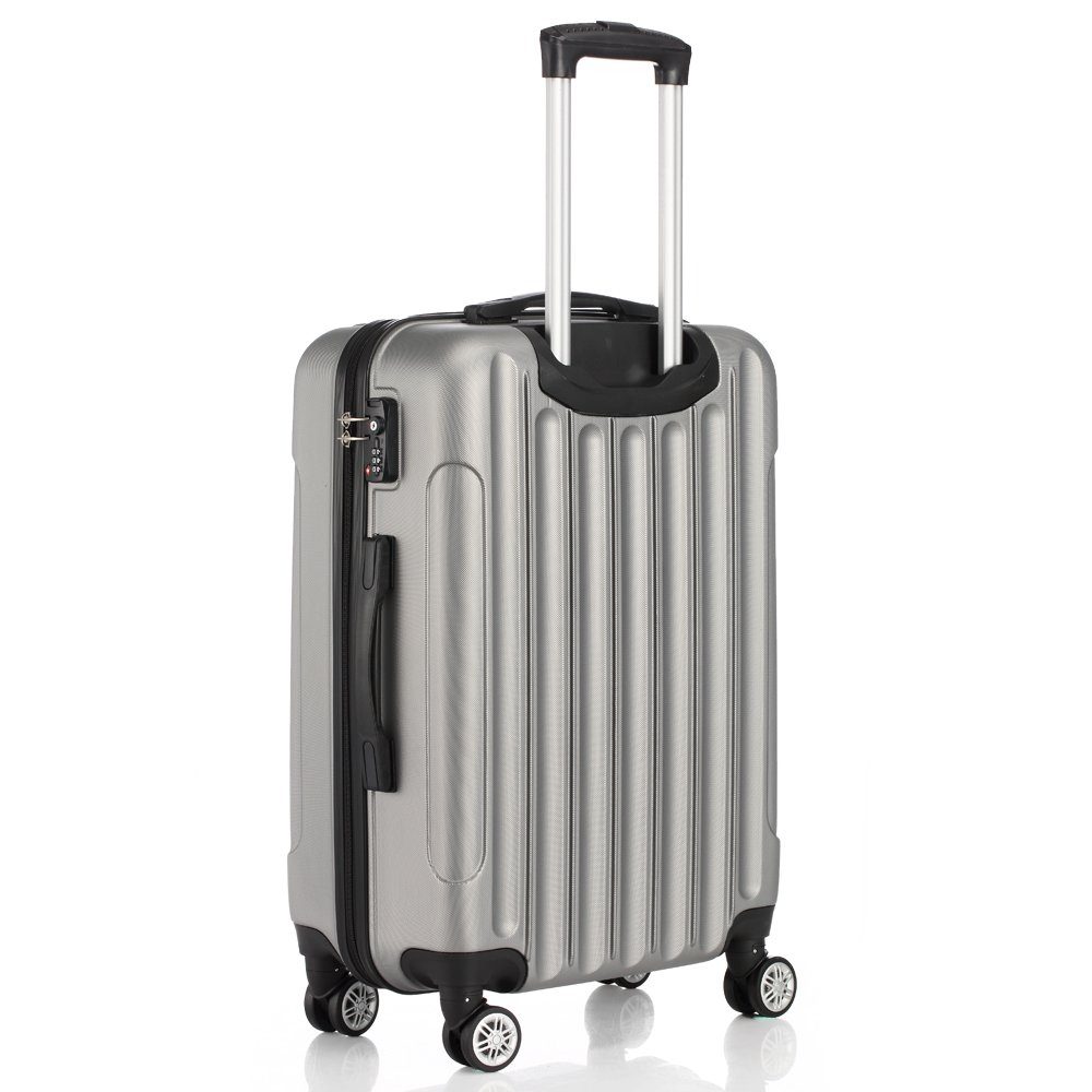FCH Trolleyset, 4 Rollen, 3 tlg Reisekoffer Set ABS-Trolley-Koffe, Handgepäck