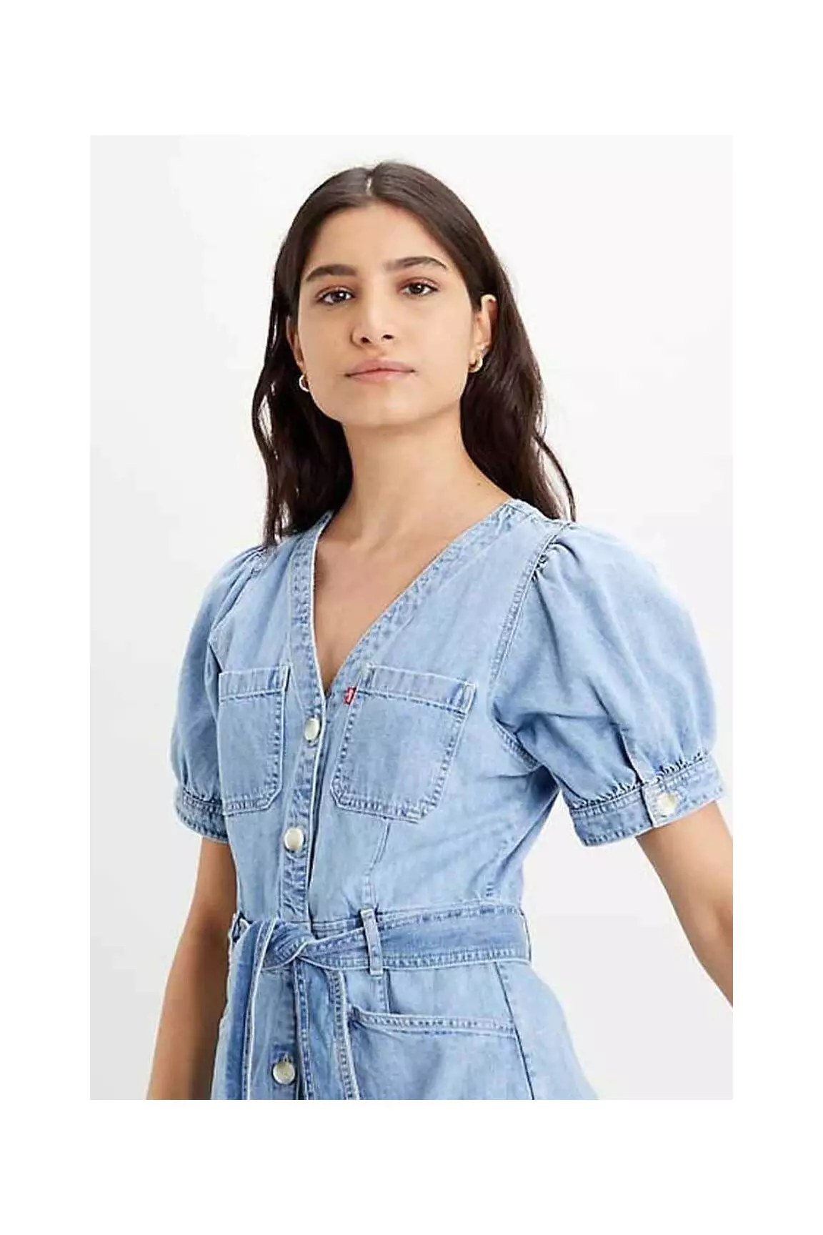 Levis Robes Mi Longues Femme couleur bleu