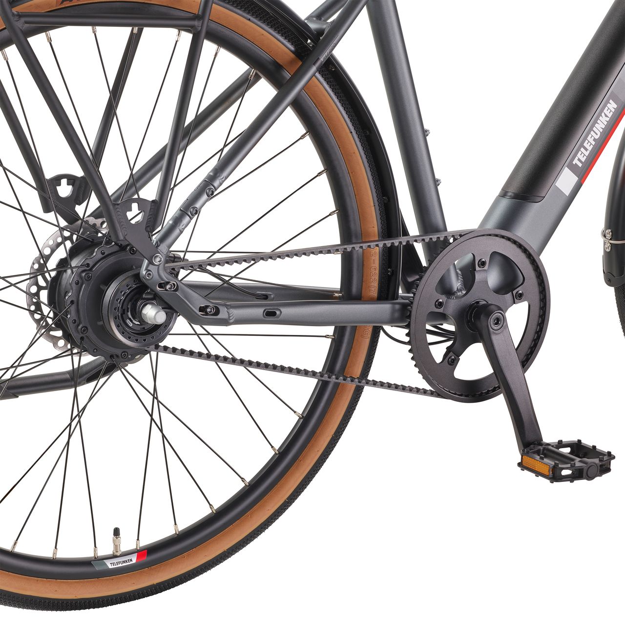 Telefunken Urban E-Bike Herren UH220 28 Zoll Hinterradmotor Automatikschaltung