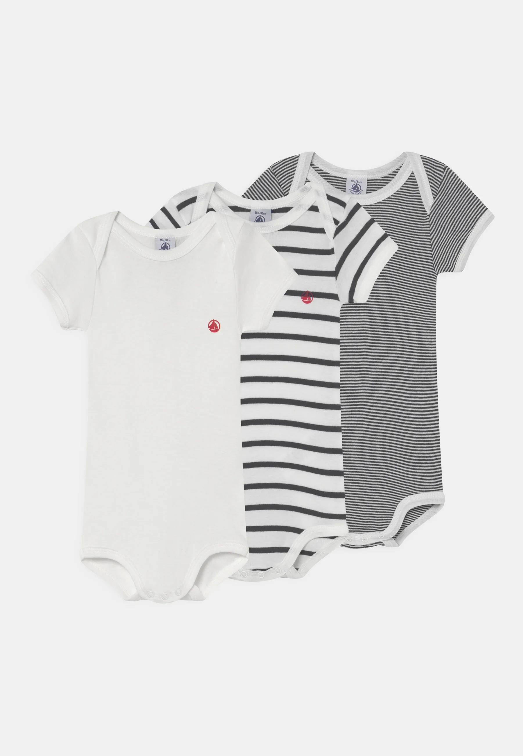 Petit Bateau 3 PACK UNISEX - Body