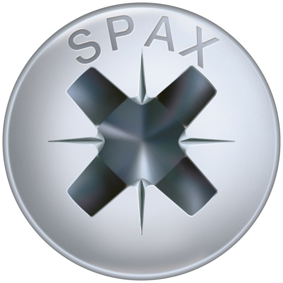 SPAX 0231010400455 Univerzalni vijak 4 x 45 mm, Ležeća glava, Križni PZ2, Puni navoj, WIROX - 500 KOM