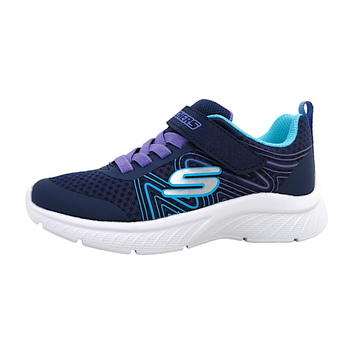 Skechers Microspec + Swirl Sweet 303535L Blau NVMT navy/ multi