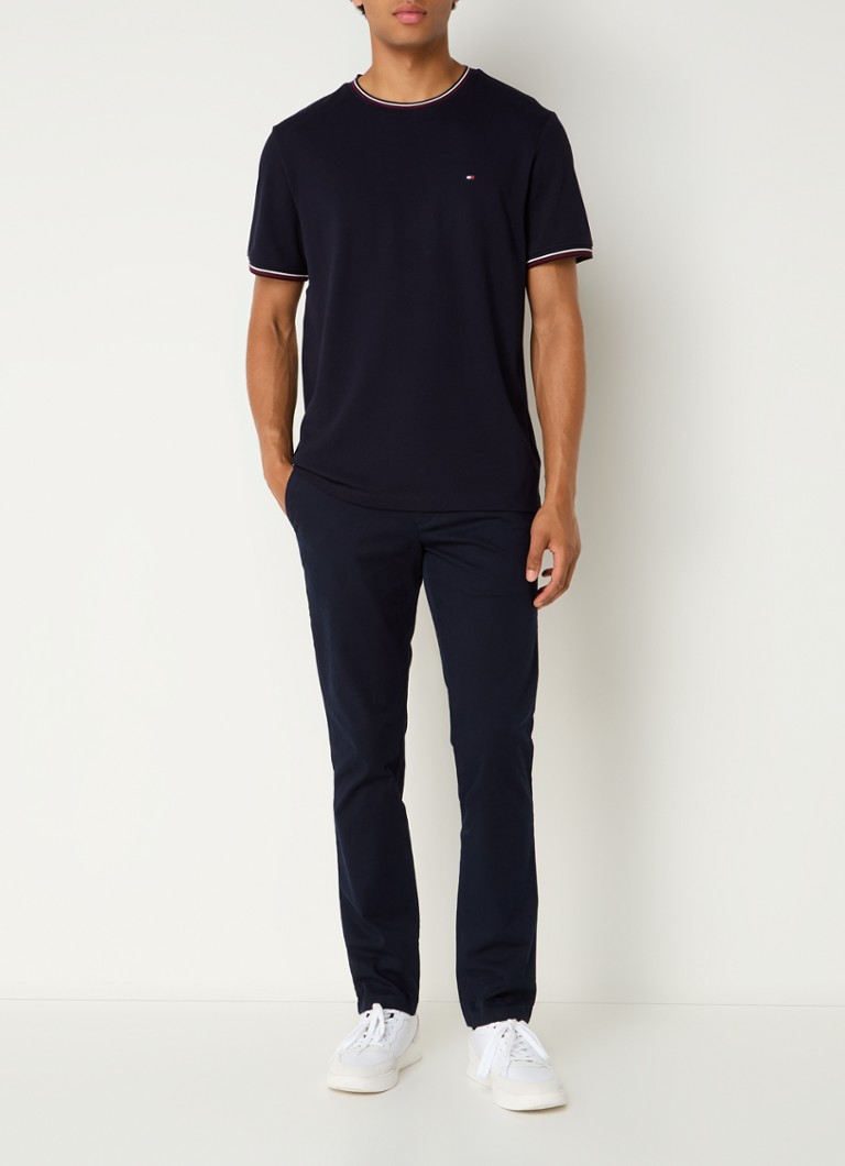 Tricou Tommy Hilfiger din bumbac piqué cu logo brodat